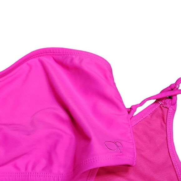 OP Bright Pink 2-pc Bandeau Bikini Set XLARGE - Picture 14 of 16